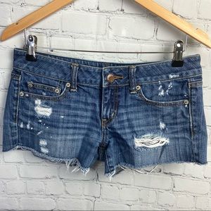 American Eagle Distressed Denim Shorts